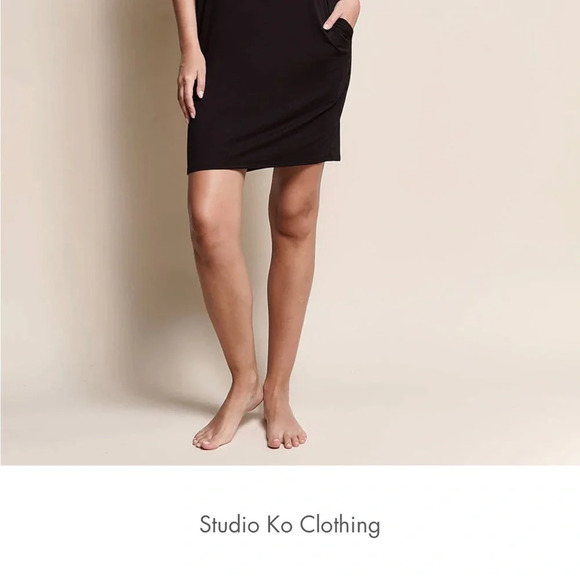 🆕 Studio Ko Clothing - BAMBOO CROP DRESS SZ LG - Picture 5 of 5